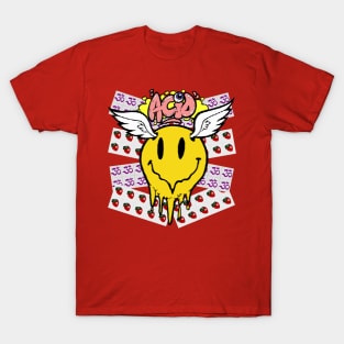 Flying Acid House Smiley T-Shirt